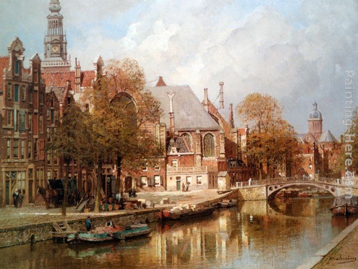 Johannes Christiaan Karel Klinkenberg The Oude Kerk and St. Nicolaaskerk, Amsterdam